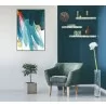 Whiteline Modern Living Livia 48"x32" Canvas Wall Art, Black PS Frame - Lifestyle - Whiteline Modern Living Livia 48"x32" Canvas Wall Art, Black PS Frame - Lifestyle