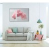  Whiteline Modern Living Candy 48"x32" Canvas Wall Art With Black PS Frame - Lifestyle