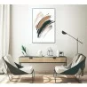 Whiteline Modern Living Paloma 48"x32" Canvas Wall Art With Black PS Frame - Lifestyle - Whiteline Modern Living Paloma 48"x32" Canvas Wall Art With Black PS Frame - Lifestyle