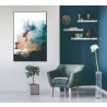 Whiteline Modern Living Windy 48"x32" Canvas Wall Art With Black PS Frame - Lifestyle