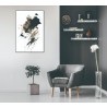 Whiteline Modern Living Nina 48"x32" Canvas Wall Art With Black PS Frame - Lifestyle