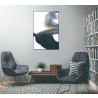 Whiteline Modern Living Sara 48"x32" Canvas Wall Art With Black PS Frame - Lifestyle