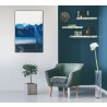 Whiteline Modern Living Azul 40"x60" Canvas Wall Art With Black PS Frame - Lifestyle