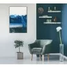 Whiteline Modern Living Azul 40"x60" Canvas Wall Art With Black PS Frame - Lifestyle - Whiteline Modern Living Azul 40"x60" Canvas Wall Art With Black PS Frame - Lifestyle