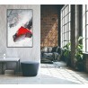 Whiteline Modern Living Rojo 40"x60" Canvas Wall Art With Black PS Frame - Lifestyle
