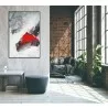 Whiteline Modern Living Rojo 40"x60" Canvas Wall Art With Black PS Frame - Lifestyle - Whiteline Modern Living Rojo 40"x60" Canvas Wall Art With Black PS Frame - Lifestyle