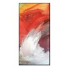 Whiteline Modern Living Flame 48"x24" Canvas Wall Art With Black PS Frame 