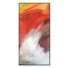 Whiteline Modern Living Flame 48"x24" Canvas Wall Art With Black PS Frame  - Whiteline Modern Living Flame 48"x24" Canvas Wall Art With Black PS Frame 