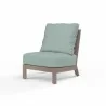 Laguna Armless Club in Cast Mist, No Welt - Front Side Angle - Laguna Armless Club in Cast Mist, No Welt - Front Side Angle