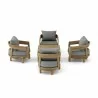 Anderson Teak Toscana 5-pc Deep Seating Swivel Set - Anderson Teak Toscana 5-pc Deep Seating Swivel Set