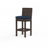 Montecito Counter Stool in Spectrum Indigo w/ Self Welt - Front Side Angle