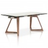 Axel Extension Dining Table - Angled Unextended