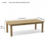 Chelsea Rectangular Dining Table dimension