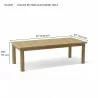 Chelsea Rectangular Dining Table dimension - Chelsea Rectangular Dining Table dimension