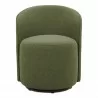 Moe's Home Collection Sylvie Outdoor Swivel Dining Chair in Dark Green - Front - Moe's Home Collection Sylvie Outdoor Swivel Dining Chair in Dark Green - Front