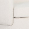 Sunpan Valence Sofa - Maya White - Seat Closeup Angle