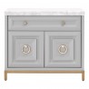 Azure Carrera Media Chest in Dove Gray - Front