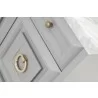 Azure Carrera Media Chest in Dove Gray - Drawer Handle Close-up - Azure Carrera Media Chest in Dove Gray - Drawer Handle Close-up