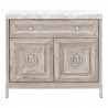 Azure Carrera Media Chest in Natural Gray - Front