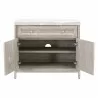 Azure Carrera Media Chest in Natural Gray - Front with Opened Drawer - Azure Carrera Media Chest in Natural Gray - Front with Opened Drawer
