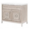 Azure Carrera Media Chest in Natural Gray - Angled