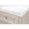 Azure Carrera Media Chest in Natural Gray - Table Edge
