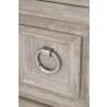 Azure Carrera Media Chest in Natural Gray - Handle Close-up
