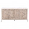 Azure Carrera Sideboard in Natural Gray - Front