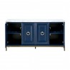 Azure Carrera Sideboard in Navy Blue - Front with Cabinet Opened