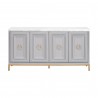 Azure Carrera Sideboard in Natural Gray - Front and Cabinet Closed