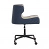 Sunpan Gianni Office Chair - Dillon Cream-Dillon Thunder - Side Angle