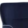 Sunpan Khai Dining Armchair - Abbington Navy - Set of Two - Closeup Top Angle