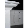 Nova Solo Halifax White Mahogany Buffet with 2 Drawers - Closeup  Angle