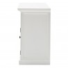Nova Solo Halifax White Mahogany Buffet with 2 Drawers - Side Angle