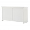 Nova Solo Halifax White Mahogany Buffet with 2 Drawers - Back Angle