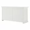 Nova Solo Halifax White Mahogany Buffet with 2 Drawers - Back Angle - Nova Solo Halifax White Mahogany Buffet with 2 Drawers - Back Angle