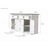 Halifax Accent Buffet - Dimension