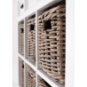 Nova Solo Halifax Mahogany Buffet/3 Drawer/6 Shelves w/ Rattan Baskets - Detail