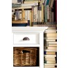 Nova Solo Halifax Mahogany Buffet/3 Drawer/6 Shelves w/ Rattan Baskets - Lifestyle