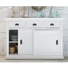 Nova Solo Halifax White Mahogany Buffet with 3 Drawers and 2 Sliding Doors - Lifestyle 