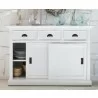 Nova Solo Halifax White Mahogany Buffet with 3 Drawers and 2 Sliding Doors - Lifestyle  - Nova Solo Halifax White Mahogany Buffet with 3 Drawers and 2 Sliding Doors - Lifestyle 