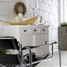 Nova Solo Halifax White Mahogany Buffet with 3 Drawers and 2 Sliding Doors - Lifestyle 3 - Nova Solo Halifax White Mahogany Buffet with 3 Drawers and 2 Sliding Doors - Lifestyle 3