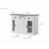 Nova Solo Halifax Contrast Buffet with Sliding Doors 8 - Nova Solo Halifax Contrast Buffet with Sliding Doors 8