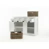 Nova Solo Halifax Buffet W/ Double Door & 2 Open Shelves w/ 2 Rattan Baskets - Detail - Nova Solo Halifax Buffet W/ Double Door & 2 Open Shelves w/ 2 Rattan Baskets - Detail