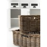 Nova Solo Halifax Buffet W/ Double Door & 2 Open Shelves w/ 2 Rattan Baskets - Detail