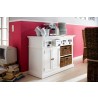 Nova Solo Halifax Buffet W/ Double Door & 2 Open Shelves w/ 2 Rattan Baskets - Lifestyle