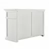 Nova Solo Halifax Buffet W/ Double Door & 2 Open Shelves w/ 2 Rattan Baskets - Back Side Angle - Nova Solo Halifax Buffet W/ Double Door & 2 Open Shelves w/ 2 Rattan Baskets - Back Side Angle