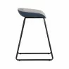 Sunpan Skylar Counter Stool - Polo Club Stone-Dillion Thunder - Side View - Sunpan Skylar Counter Stool - Polo Club Stone-Dillion Thunder - Side View