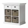 Nova Solo Halifax Small Buffet w/ 2 Drawers & 4 Shelf Compartments - Front Side Angle - Nova Solo Halifax Small Buffet w/ 2 Drawers & 4 Shelf Compartments - Front Side Angle