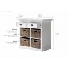 Nova Solo Halifax Small Buffet w/ 2 Drawers & 4 Shelf Compartments - Details